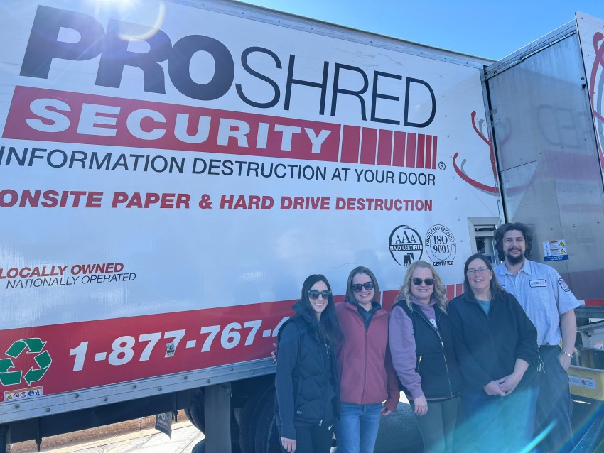 Shred Day was held at the bank for Power of Community!